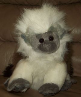   International 11 Gray, White, Brown Plush Monkey Lemur Long Tail