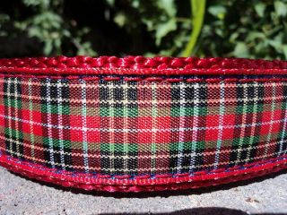 Dog Collar 1 Classic Christmas Plaid Quick Release by Fairy Tail 