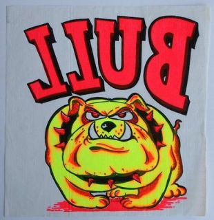   shirt iron on~BULL by RATs HOLE~Ed Big Daddy Roth~Bull Dog