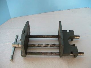   COLUMBIAN CAST WOODWORKERS BENCH VISE, #6CDM2, 6 JAWS, 7 1/2 OPENING