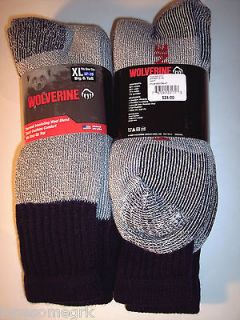Pairs Mens BIG & TALL Wolverine Hunter Wool Blend Thermal OTC Socks 