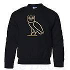 Ovoxo OVO Sweater Heavy Blend Youth Crewneck Sweatshirt owl Gold Logo 