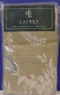 NEW Ralph Lauren Boathouse Boat House Floral Standard Pillowcases 2pc