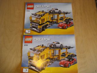 Lego   Instructions ONLY   Creator Large Car Transporter for set 6753 