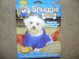 SNUGGIE XS Size for Dogs, Blue, New Pet Care