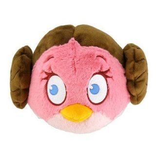 NEW Star Wars Angry Birds Plush 5 Inch Girl Pink Bird LEIA