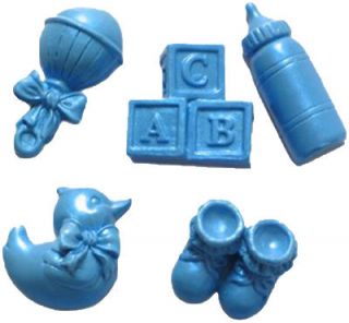   Shower Bottle Rattle Shoes Fondant SILICONE Cake Candy MOLD Clay Duck