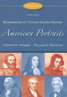 American Portraits Vol. 1 Biographies in United States History by 