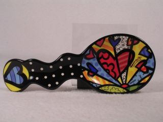 Artist Romero Britto Colorfu​l A New Day Heart Spoon Rest #3390171 