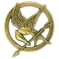 Hunger Games Movie Katniss Mockingjay Bird Lucky Pin Badge Bronze