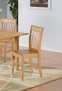   OF 2 NORFOLK EW KITCHEN DINING CHAIRS WITH WOOD SEAT IN OAK FINISHED