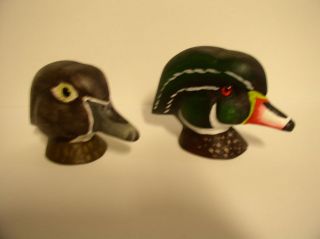 Hand Painted Magnum Wooden Wood Duck Decoy Heads