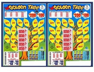   00 $200 or2 $100seal Bingo fundraiser Tab Tip Board Slot