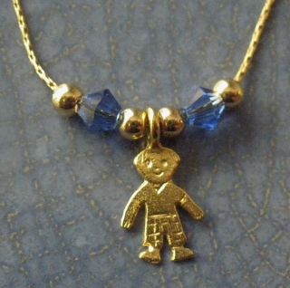 GF Gold Personalized Birthstone boy girle Children Child necklace Mom 