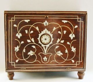   Painted & Decorated Bedroom Set in Black Polychrome & Mother of Pearl