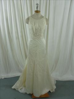 Ivory Wedding Dress with Ivory Bead and Silver Sequin Embellishments 