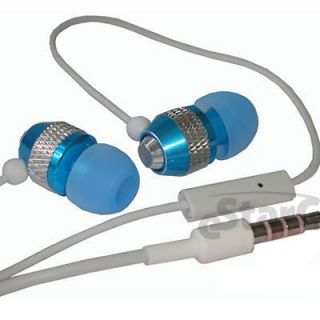 Hi Quality Blue/White Earbuds Microphone for iPhone 4