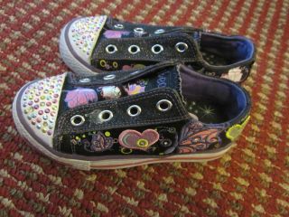 SKECHERS TWINKLE TOES ~ YOUTH / GIRLS SHOES~~ SIZE 11 ~ EUC