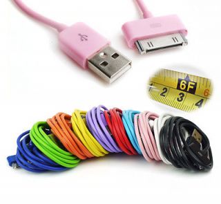 6FT 30PIN USB SYNC DATA POWER CHARGER CABLE IPHONE 4S 4 3GS IPOD TOUCH 