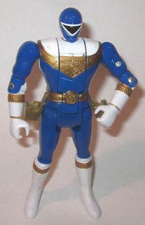 1996 Bandai Power Rangers Zeo Blue Ranger Flip Head Action Figure
