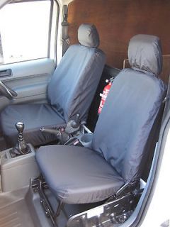 Ford Transit Connect Van Black Tailored Waterproof Seat Covers, Free P 
