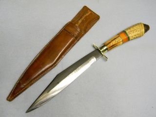 Fine WWII PHILIPPINES Theater Made Fighting Knife + Sheath *Beautiful