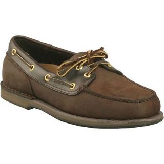 Mens Rockport Perth Boat Shoes Chocolate Dark Brown *New In Box*