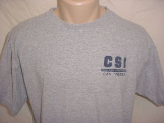 CSI Las Vegas T Shirt Crime Scene Investigation TV Show   size L