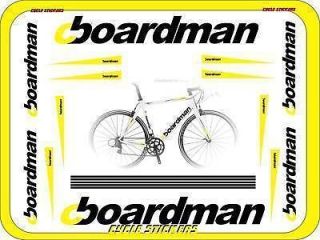 boardman road bikes limited edition full sticker set