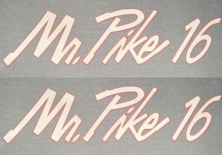 LUND MR PIKE 16 BOAT DECALS (Pair) Decal