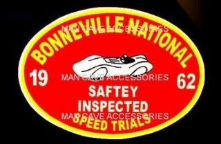 Nostalgic 1962 Bonneville Nationals Speed Trials Vinyl Decal Sticker