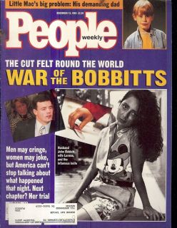   John Lorena Bobbitt macaulay Culkin Gary Moore Bob Dole 12/13/93