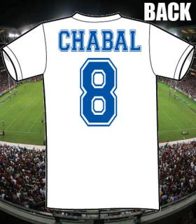 SEBASTIEN CHABAL FRANCE RUGBY CULT T SHIRT NAME+NO GIFT
