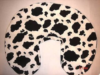 Boppy Pillow slipcover cover minky animal cow print.New.