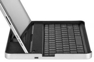   Aluminum Case for Apple iPad 1 Bluetooth Keyboard works on ipad 2