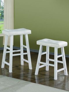 FREE SHIP**2 STOOL SET** 29 WHITE COUNTER HEIGHT PUB DINING ROOM 