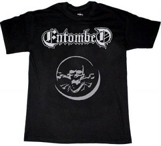 ENTOMBED SKULL DEATH BOLT THROWER EDGE OF SANITY UNLEASHED NEW BLACK T 