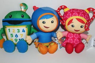 Team UMIZOOMI Complete Set of Plush BOT GEO MILLI New with Tags NWT