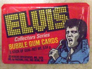 Vintage 1978 Donruss Elvis Unopened Wax Pack from Box