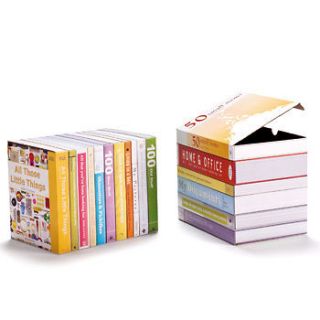 Books Fun Stands Decor Cardboard Storage Boxes x 2 GIFT IDEA Home 