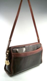 BRAHMIN USA Vtg Leather Shoulder Crsbdy Handbag $195 CMP NRMNT See 