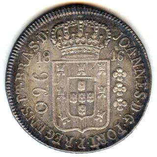 C3629 BRAZIL COIN, 960 REIS 1816 R