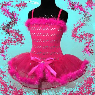 m010 Xmas Halloween Party Dance Ballet Tutu Skirt Girls Dress 7 8y sz 