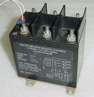 SM601BA20A1, M83383 04 05, Remote Control Circuit Breaker