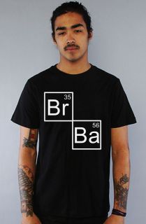 Breaking Bad Shirt Walter White Heisenberg Periodic Table BR BA Black 