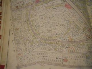 St. Brendan School, Milton St., Dorchester MA, Antique Street Map 1918 