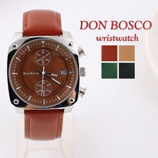DON BOSCO]Men&Wome​n 3 dials Casual+Dress wristwatch excellent gift 