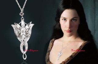 Lord of The Rings Silver Arwen Evenstar GALADRIEL Necklace LOTR BH001