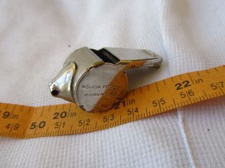 Argentina Police Policia Federal Transit Whistle OLD