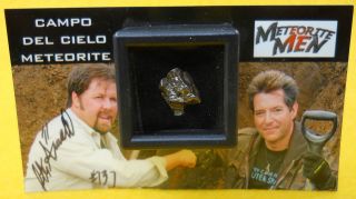 Campo del Cielo Argentina Iron Fragment Signed Magnet Meteorite Men 